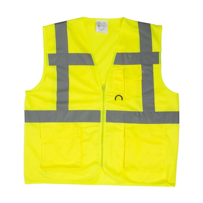 Gilet De Signalisation Volkswagen DIN 471 - Jaune Haute Visibilité - Norme EN ISO 20471 - 100% Polyester